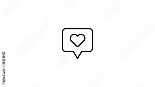 Social media like icon. Love icon. Heart icon