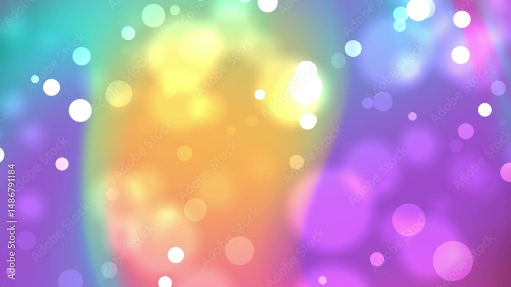 Blurred rainbow background with light particle effects, with white circles suitable for vibrant designs, festive occasions, colorful themes, childrens products, and playful concepts.
Blurred rainbow background with light particle effects, with white circles suitable for vibrant designs, festive occasions, colorful themes, childrens products, and playful concepts.