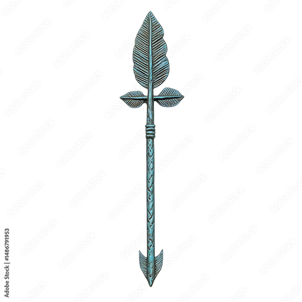 Contemporary Arrow with Meticulous Detailing in Mut Isolated on Transparent Background Contemporary Arrow with Meticulous Detailing in Mut Isolated on Transparent Background