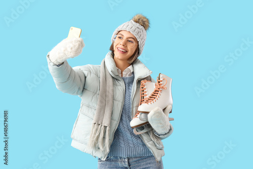 Young woman in winter cloth...