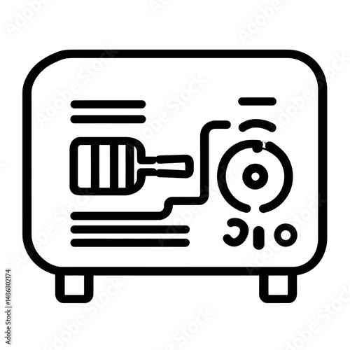 The curl and leg icon represents a key element in gym icons designed for mobile and web applications, and is characterized by its thin lines, making it suitable for both web and mobile use