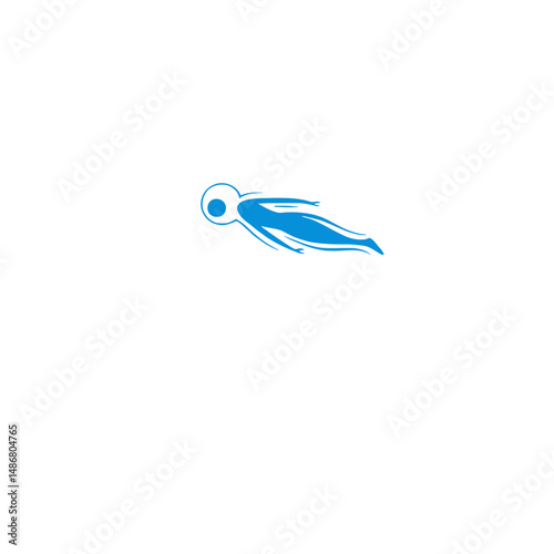 Modern icon of a swim symbol from a collection of gym equipment, used for sport concepts in mobile and web design, represented as a black water glyph icon