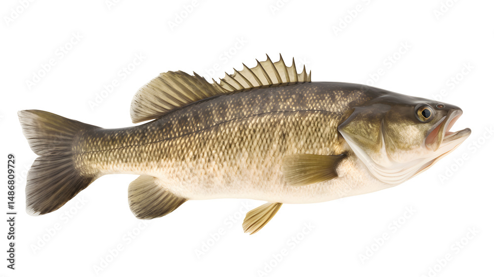 Fototapeta premium bass fish transparent background png