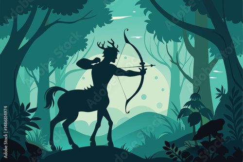 Enchanted Centaur's Silhouette: Crafting a Bow of Mythical Strength