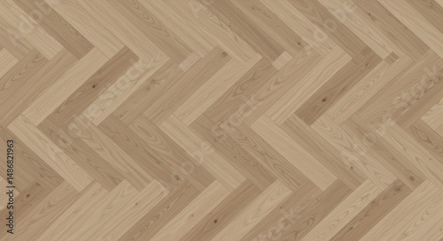 Elegant light oak wood flooring arranged in a classic herringbone pattern. Durable and timeless design for modern interiors.