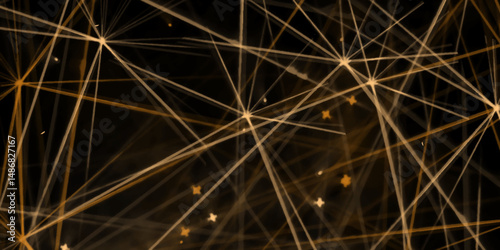 Abstract line background. abstract brown lines with black background creative and geometric shape with High speed in nighttime abstraction. Colorful LED light trails background. Motion blur effect. 