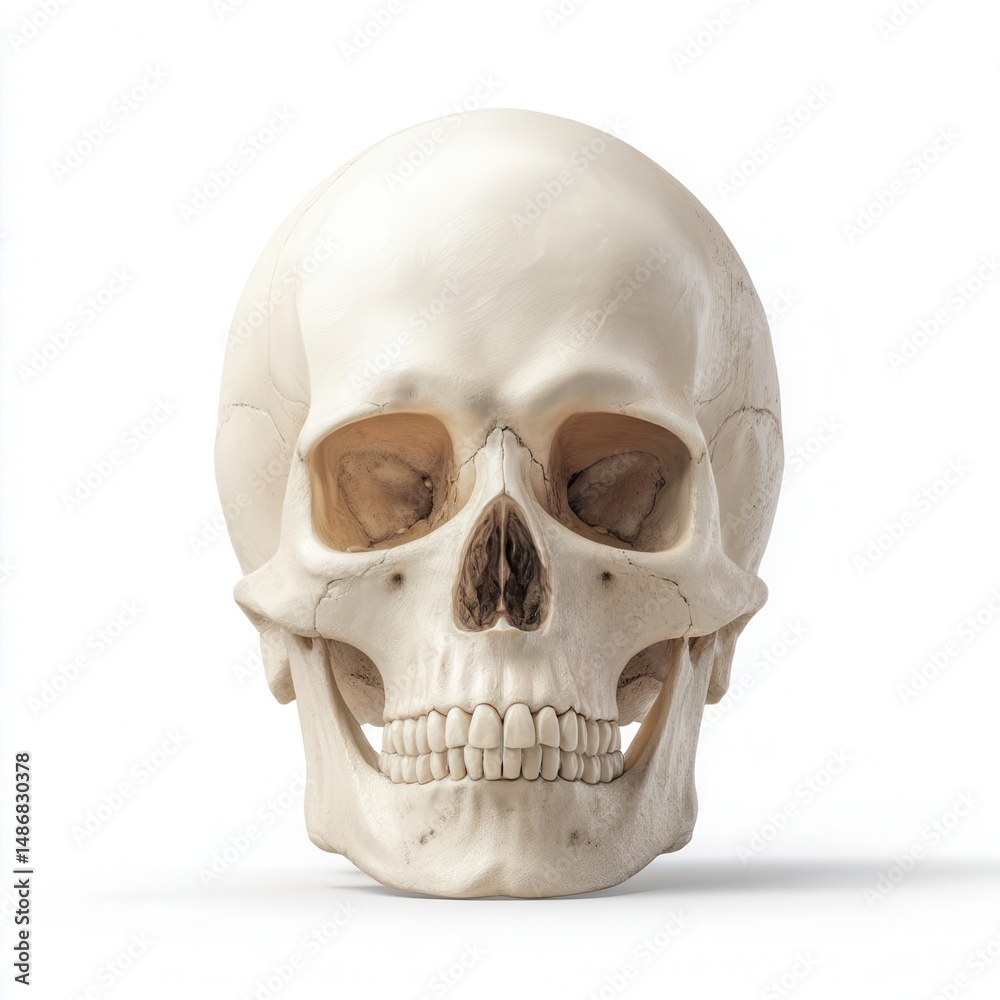 Obraz premium Human skull anatomy illustration