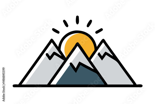 Sunrise Mountain Icon Personal Growth & Achievement