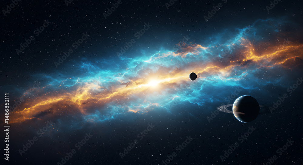 Obraz premium sun and space