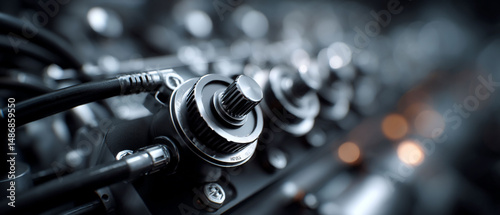 Precision engine mechanics with knurled knobs