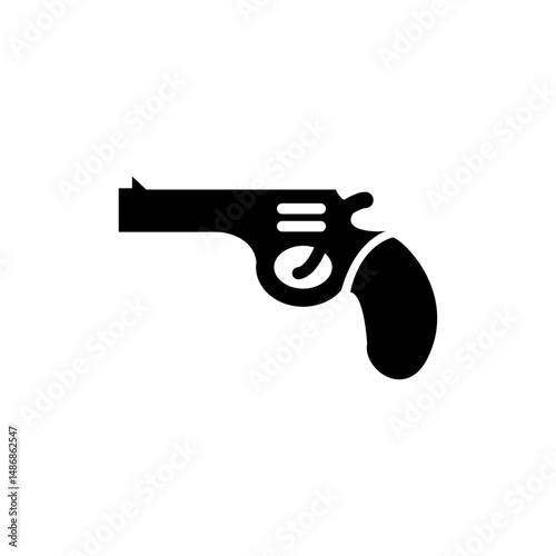 gun icon, weapon icon illustration on transparent background, svg file