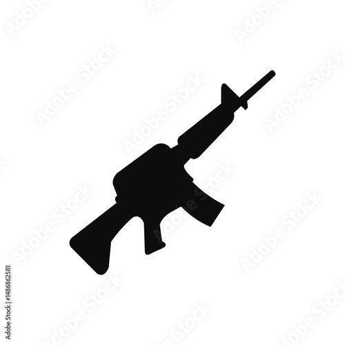 gun icon, weapon icon illustration on transparent background, svg file