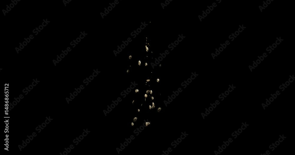 gold coin effect on black background