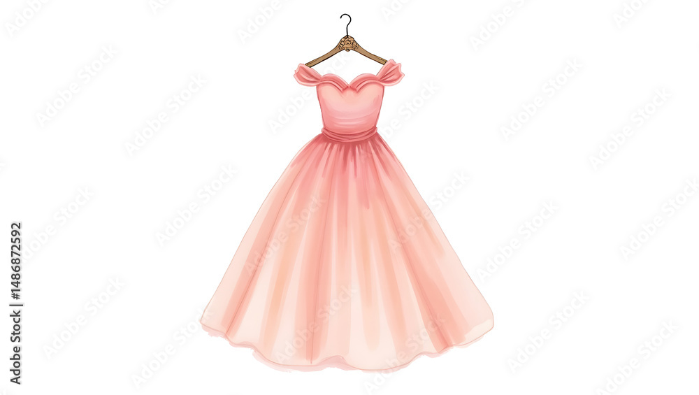 Obraz premium woman in pink dress