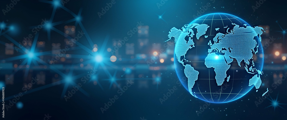 Fototapeta premium High Definition Visual of Regulatory Trade Controls: Stringent Customs Protocols, Advanced Compliance Systems, and Robust Enforcement of International Trade Standards - Empty Space for Text