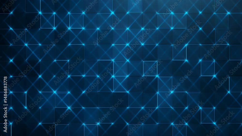 Futuristic blue abstract background with glowing stars and digital lines Futuristic blue abstract background with glowing stars and digital lines