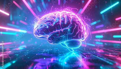 Wallpaper Mural A futuristic canvas filled with life and energy.   Torontodigital.ca