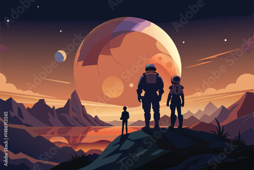 Astronauts' Cosmic Vigil, Witnessing a Distant World's Glow