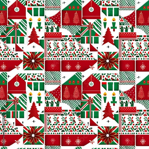 holiday wrapping paper and tags