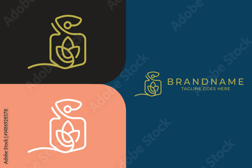 Perfume logo design, floral perfume , luxury perfume logo template, flower, parfume, 