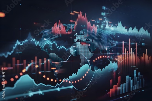 Global connectivity and business around the world. The concept of bringing the world closer together with new technology