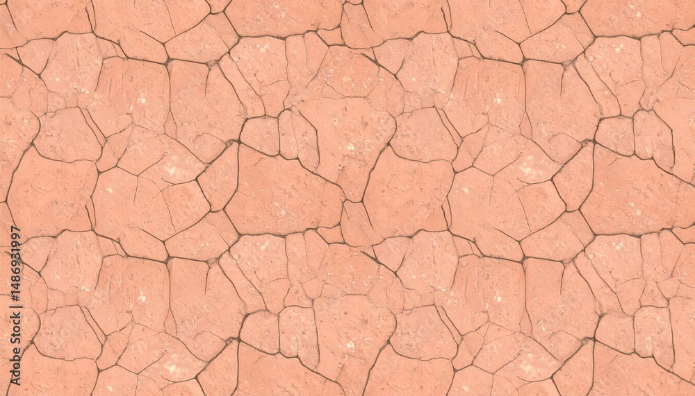 Sunbaked Terracotta with Cracks seamless texture. Sunbaked Terracotta with Cracks seamless texture.