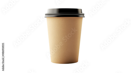 Wallpaper Mural coffee cup isolated on white background Torontodigital.ca