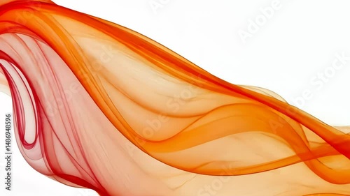 Wallpaper Mural Abstract flowing fabric, soft orange tones Torontodigital.ca