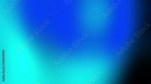 A smooth abstract gradient blending shades of blue and cyan, creating a calming and modern background effect, Abstract texture Gradient motion Background animation.
