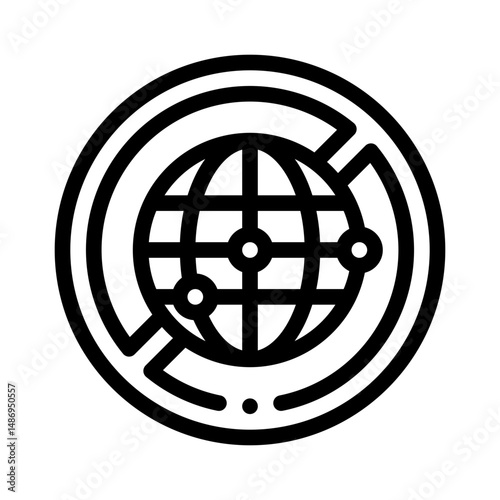 no internet line icon