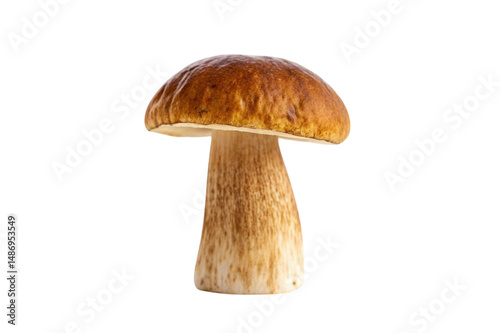 boletus edulis isolated on white background