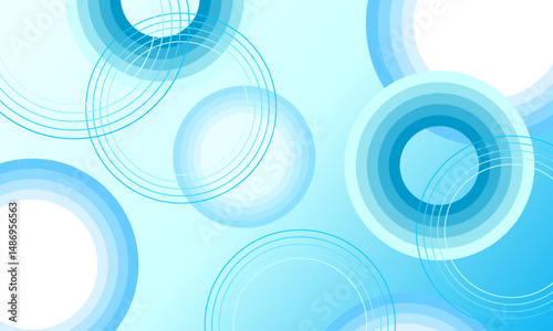 blue multi circles shapes funny pattern style graphic element abstract background