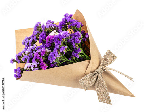 bouquet of lavender and paper