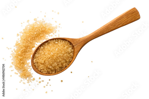 brown sugar in a spoon