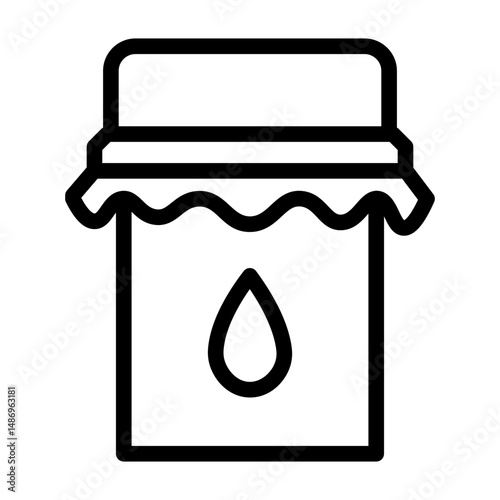 honey jar line icon