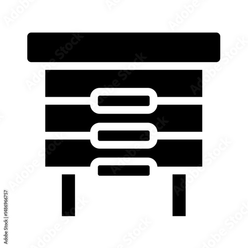 bee hive glyph icon