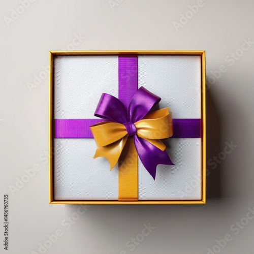 3D rendered gift box mockup with a clean area for showcasing your unique designs.