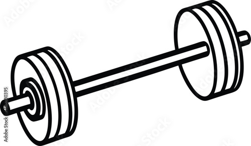 dumbbell isolated on white background