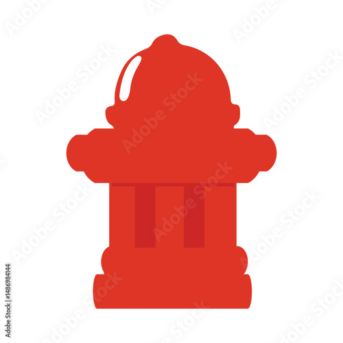 firefighter equipment element stock design. doodles, flat design.fireman protection uniform firefighting firemen gear red helmet flasher hose extinguisher icon vector illustration of equipment of fire