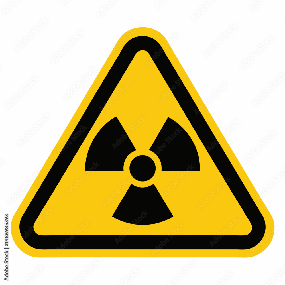 radiation warning sign radiation warning sign