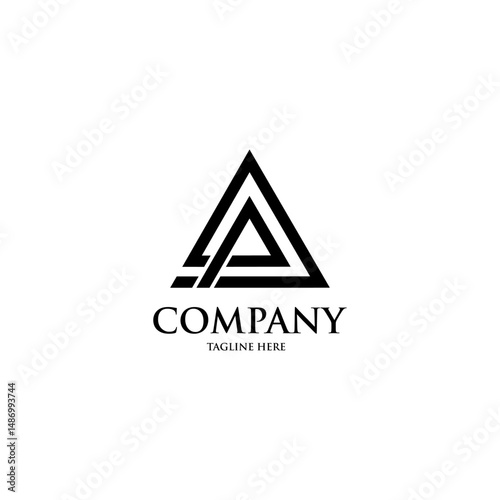 Initial logo design template. Trendy style, vector eps 10