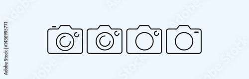 camera outline icon.  camera photography icon.