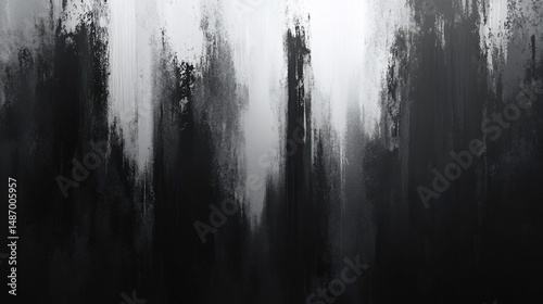 Abstract Monochromatic Brushstrokes Texture