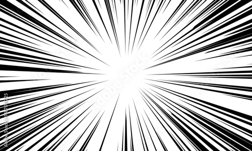 マンガ風の集中線・放射線
