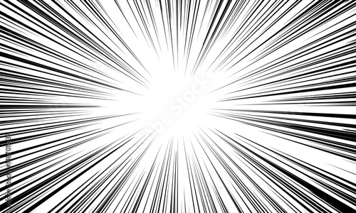 マンガ風の集中線・放射線
