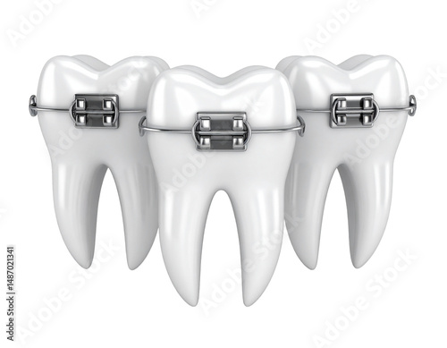 tooth on a white background