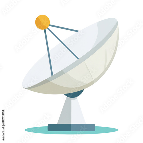 Large Satellite Dish Antenna for Global Communication and Broadcasting