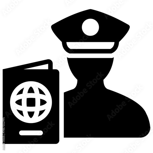 Passport Control Icon