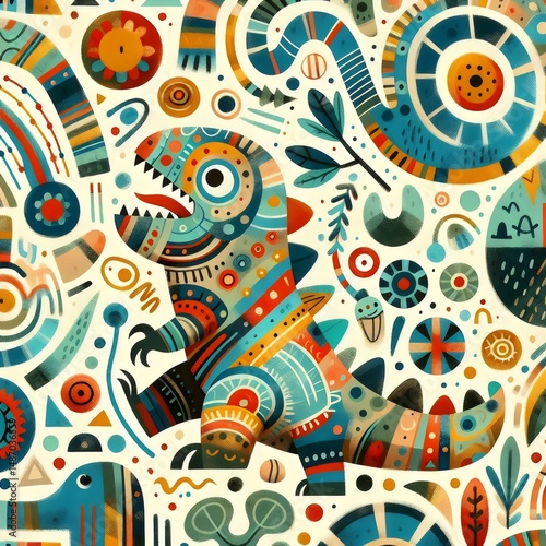 Dino Festín: Aventuras de Color y Fantasía