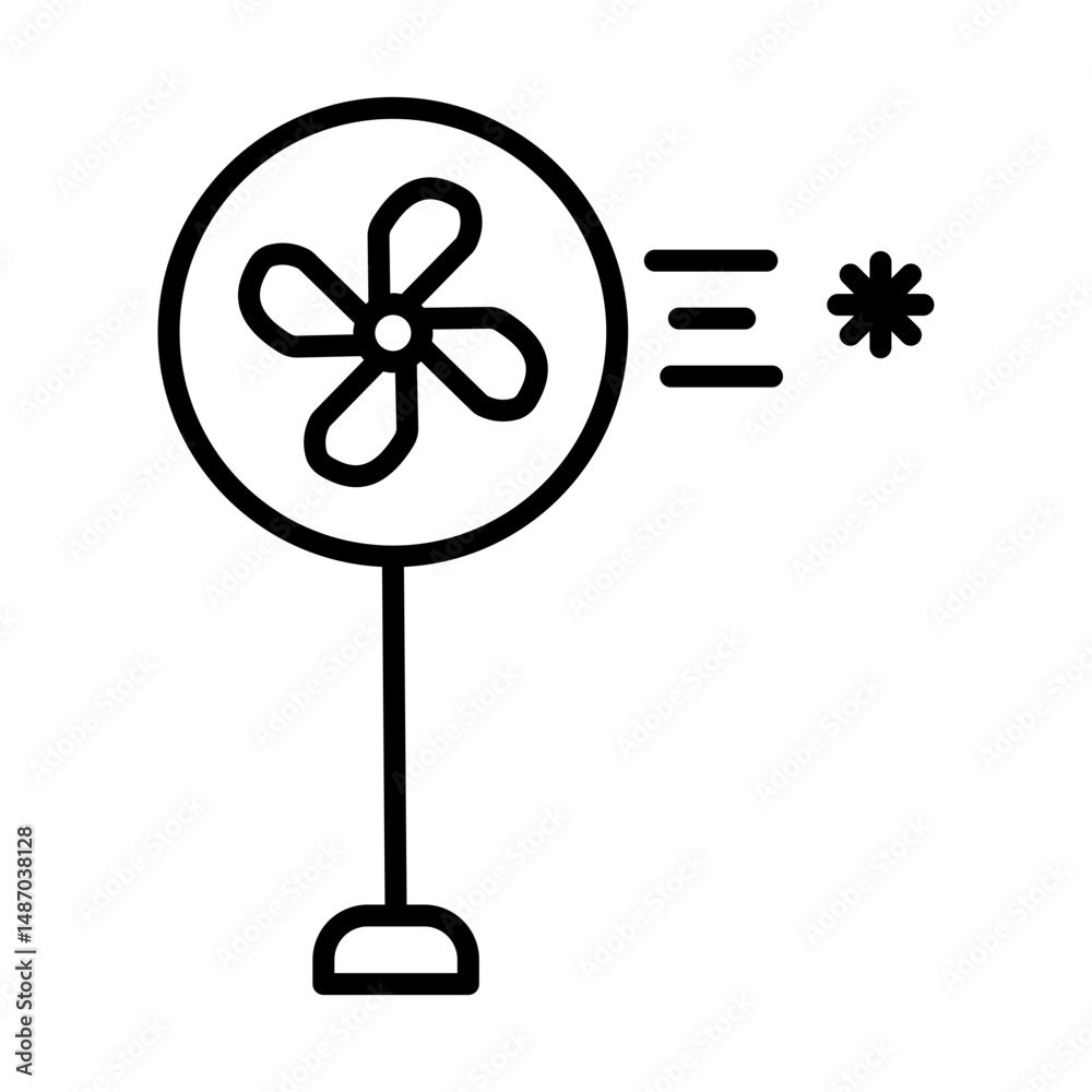 Obraz premium Aircon Outline Symbol